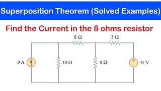 24a  Solved Examples on Superposition Theorem NEW [upl. by Eicnahc940]