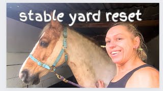 STABLE YARD RESET  Spend The Day At The Stables With Me  equestrian vlog [upl. by Sundstrom468]