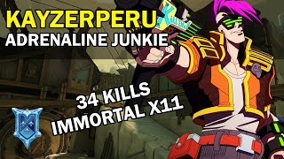 34 Kills KAYZERPERU Koga Paladins Competitive Diamond ADRENALINE JUNKIE  Immortal X11 [upl. by Assyn915]