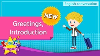 NEW 1 Greetings Introduction English Dialogue  Roleplay conversation for Kids [upl. by Anitrak]