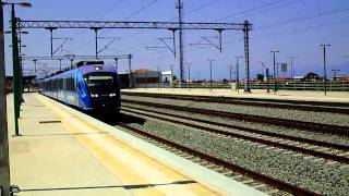 quotThe bluequot Desiro EMU departs from Kiato station [upl. by Lleinnad]