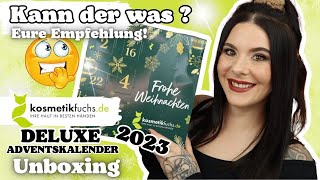 Kann der was für 49€ 🧐 Kosmetikfuchs ADVENTSKALENDER 2023 24 Türchen UNBOXING [upl. by Olivier]