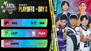 🔴LIVE  MDL PH S4  FILIPINO  Playoffs Day 2 [upl. by Benedicta]