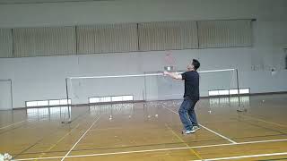 Badminton trick shots バドミントン トリック ショット [upl. by Windzer913]