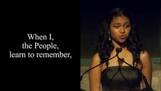 Poetry In Voice 2016 winner Marie Foolchand recites at Griffin Poetry Prize awards ceremony [upl. by Olen]