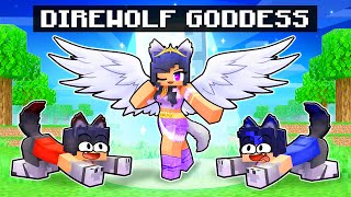 Playing as a DIREWOLF GODDESS in Minecraft [upl. by Ahkos561]