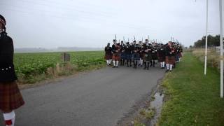 Ceremony  Scottish Memorial  Frezenberg Zonnebeke  18 August 2013 [upl. by Annavaj118]