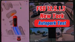 Tesla FSD Supervised v12513 Autopark Test [upl. by Htial]