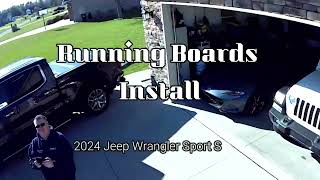 2024 Jeep Running Board Install PLUS Jeep Wrangler Storage Hack [upl. by Eahsed]