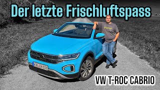 VW TRoc Cabrio 10 Style im Test  Das letzte VerbrennerCabrio von Volkswagen  Review  Alltag [upl. by Malvina364]