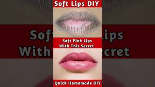 How to get pink lips  Remove Dark lips faster  Lighten Dark Lips shorts lips diy [upl. by Ecirual930]