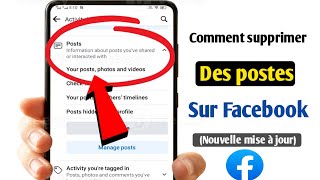 Comment supprimer toutes les publications sur Facebook nouvelle mise à jour 2024 Supprimer la [upl. by Mort]