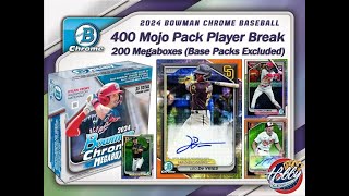 2024 Bowman Chrome 400 MOJO PACK Player Break eBay 100324 [upl. by Ecylahs]