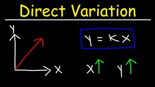 Direct Variation  Basic Introduction  Algebra [upl. by Yelsehc]