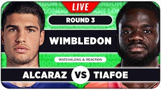 ALCARAZ vs TIAFOE • Wimbledon 2024 • LIVE Tennis Talk Watchalong [upl. by Atteugram]