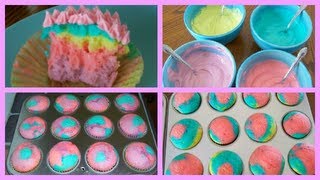 DIY Rainbow Cupcakes [upl. by Kenelm]