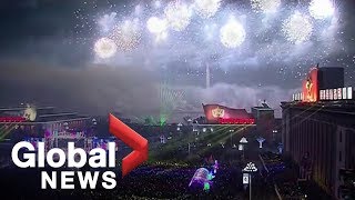 New Years 2019 North Koreas FULL celebration in Pyongyang [upl. by Strepphon985]