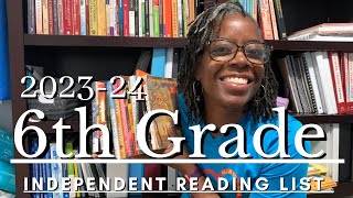 6TH GRADE INDEPENDENT READING LIST  Middle Grades Reading List  Homeschool Reading List [upl. by Lindner]