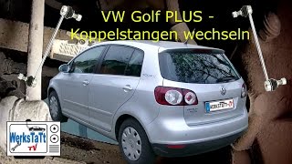 ►VW Golf Plus  Golf 5◄ Koppelstangen vorn wechseln replace Coopling Rods ◢WERKSTATTTV◣ [upl. by Ayetal]