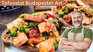 Veganer Tofusalat nach Budapester Art Frisch herzhaft einfach göttlich 🥗😋 [upl. by Baylor]