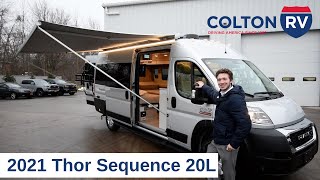 2021 Thor Sequence 20L Class B Motorhome Camper Van Walkthrough Review [upl. by Oiled]