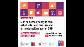 Guía de acceso y apoyos para estudiantes con discapacidad en la educación superior 2024  Subesup [upl. by Koah]