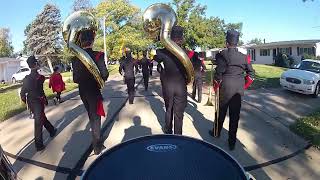 Hazelwood West Marching Band Parade Snare Cam 10723 [upl. by Bremser912]