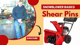 Snowblower Basics  Shear Pins What are they [upl. by Yraht279]