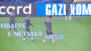 TRISULA MAUT  Messi Neymar Mbappe Icardi Hakimi Training Session  Brugge vs PSG  UCL 2021 [upl. by Ayhtak670]