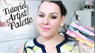 tutoriel jaune et marine avec artist palette anastasia beverly hills [upl. by Suinotna]