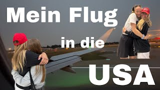 mein FLUG in die USA  AuPair 2324🇺🇸 [upl. by Dowzall61]