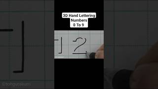 3D Hand Lettering  Numbers 0 To 9 [upl. by Aduh104]