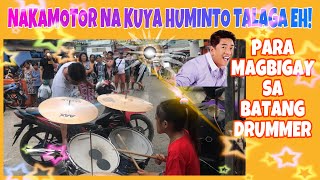 BATANG DRUMMER NAPAHINTO ANG LALAKING NAKAMOTOR PARA MAGBIGAY PUGAY MARIVELES BATAAN GIGS [upl. by Bolt]