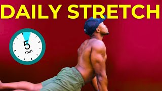 5 MINUTE MORNING FULL BODY STRETCH  Beginner Friendly [upl. by Gadmon590]