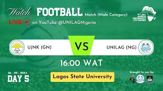 UJNK vs UNILAG  Football Match Male Category [upl. by Ytsirt]