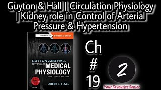 Kidney role in control of Arterial Pressure  Guyton and Hall  Chapter 19 [upl. by Davison922]