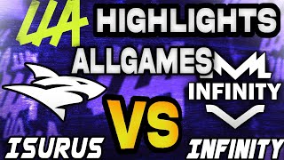 ISURUS VS INFINITY ESPORTS GAMES HIGHLIGHTS  LEAGUE OF LEGENDS  LLA PLAYOFFS 2024 [upl. by Dorinda]