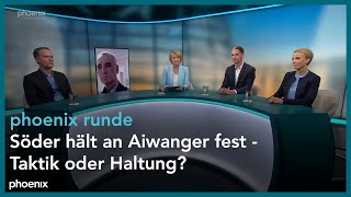 phoenixRunde Söder hält an Aiwanger fest  Taktik oder Haltung [upl. by Sellihca]