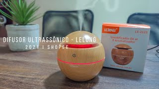 Difusor Ultrassônico Aromatizador e Umidificador de ar  LELONG Aliexpress shopee Mercado Livre [upl. by Adolphus]