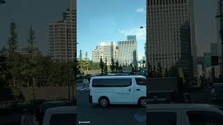 Tokyo city view through bus [upl. by Bluefield]