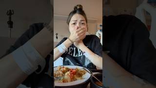 What I ate 24 hours after giving birth part 2 of 2  Asian stirfy [upl. by Adnilak]