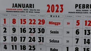 KALENDER 2023 Lengkap Dengan Libur Gambar KOTA INDONESIA [upl. by Iphigeniah]