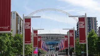 The ICONIC WEMBLEY STADIUM amp Our Guide To Getting Around [upl. by Aliakam873]