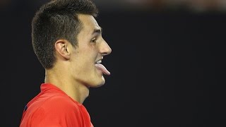 Bernard Tomic Shot of the day presented by CPA Australia  Australian Open 2016 [upl. by Oriaj]