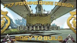 7X7 Farming Base Design  Easy To Build  ARK Survival Evolved [upl. by Anirak]