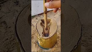 cake satisfying pottery experiment copper diy صناعات واختراعات من صهر المعادن صب [upl. by Roede]