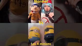 Normal vs los 4 minions [upl. by Birkle]