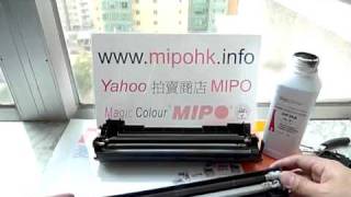 HP LaserJet P1006 Toner Cartridge Refill demo videoflv [upl. by Emelyne]