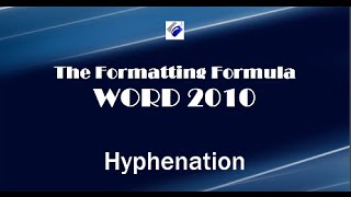 Word 2010 Hyphenation Add Automatic Hyphenation To Your Documents [upl. by Nyraa]