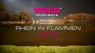 WECO Feuerwerk – Rhein in Flammen 2015 [upl. by Ilegna]